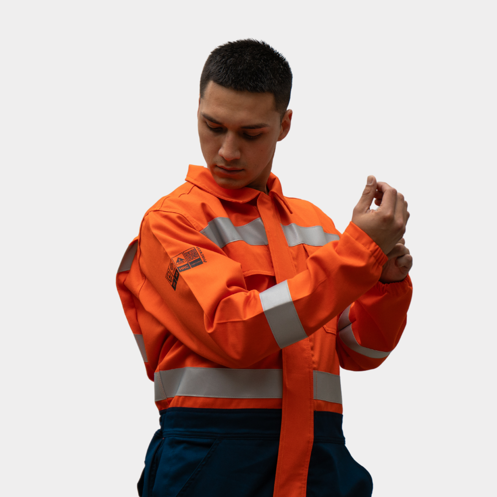 Overol ignífugo certificado bicolor