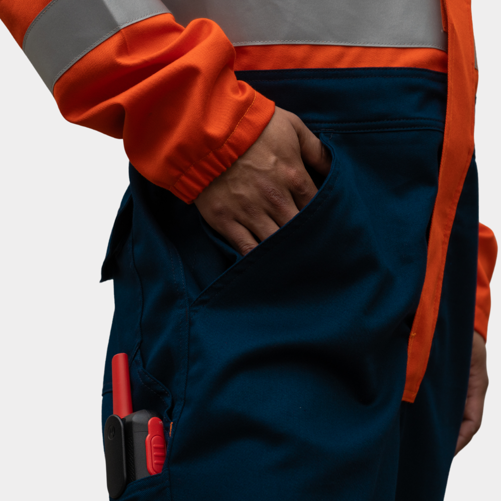 Overol ignífugo certificado bicolor