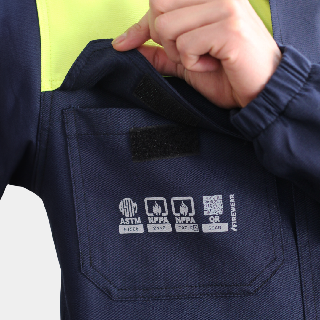 Overol Ignífugo Certificado Bicolor Azul/Amarillo Hombre