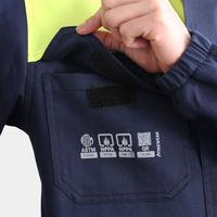 Overol Ignífugo Certificado Bicolor Azul/Amarillo Hombre