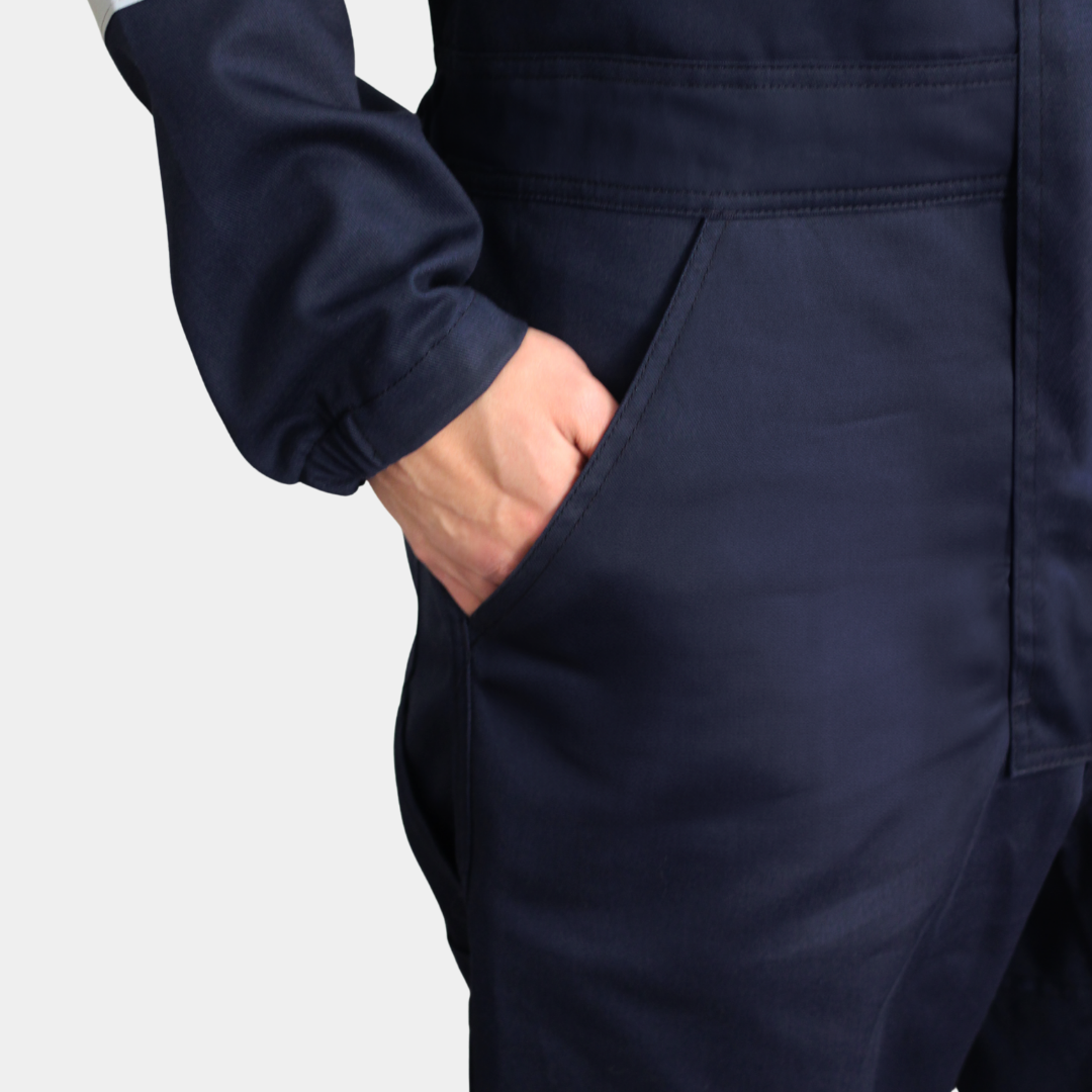 Overol Ignífugo Certificado Bicolor Azul/Amarillo Hombre