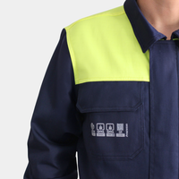 Overol Ignífugo Certificado Bicolor Azul/Amarillo Hombre