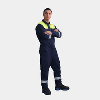 Overol Ignífugo Certificado Bicolor Azul/Amarillo Hombre
