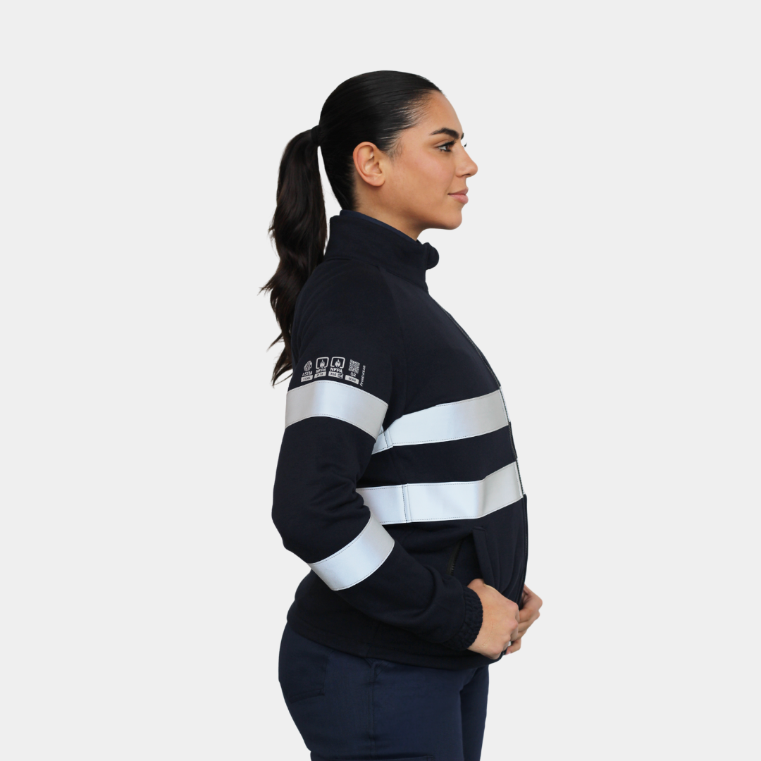Polerón Ignífugo Certificado Reflectante Mujer